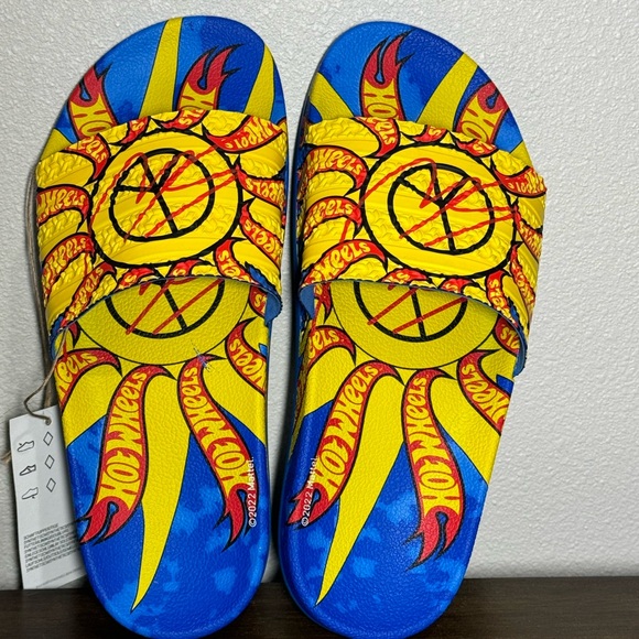 adidas Sean Wotherspoon Hot Wheels Adilette Flip Flops Slippers Slides Men - Picture 5 of 11